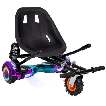 Hoverboard Go Kart Pack, Black, with Twin Suspension, 6.5 inch, Regular Dakota PRO 4Ah, for kids and adults